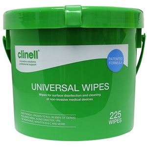 Clinell Universal 225 Wipes Bucket (Ref: CWBUC225)