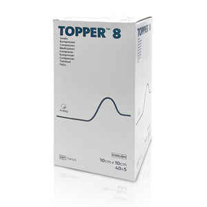 J&J Topper 8 Sterile Gauze Swabs 10cm x 10cm - Box of 40x5 (Ref: TS8105)