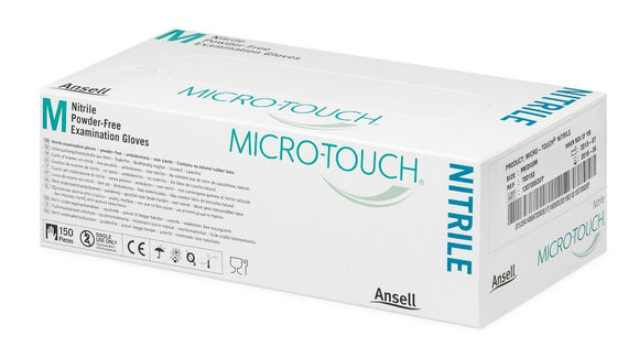 Ansell Micro-Touch Nitrile Gloves White - 150 Gloves