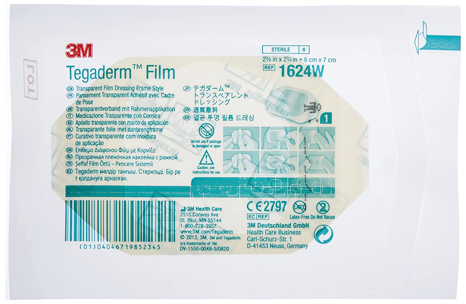 Tegaderm Film Dressings 6cm x 7cm (Ref: 1624) – All Day Aesthetics Supplies