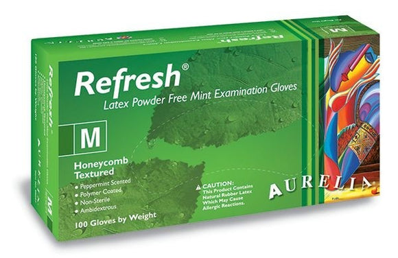 Aurelia REFRESH Mint Scented Latex - 100 Gloves