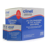 Clinell 2% Chlorhexidine in 70% Alcohol Skin Wipes (Ref: CA2CSKIN)