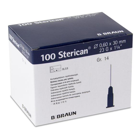 B.Braun Sterican Blue Needles 23G x 1.25 inch - Box of 100 (Ref: 4657640)
