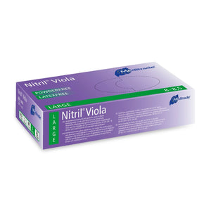 Meditrade VIOLA (VIOLET) Powder Free Nitrile - 100 Gloves