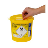 Sharpsguard Yellow Lid Container 2.5 Litres (Ref: DD472YL)