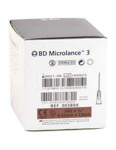 BD Microlance Needles Brown 26g x 13mm (0.5") - Box of 100 (Ref: 303800)