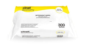 Clinell Detergent 300 Wipes (Ref: CDW300)