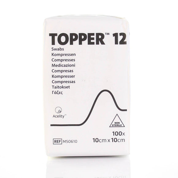 J&J Topper Gauze Swabs 10X10cm 6PLY  (Pack of 100)